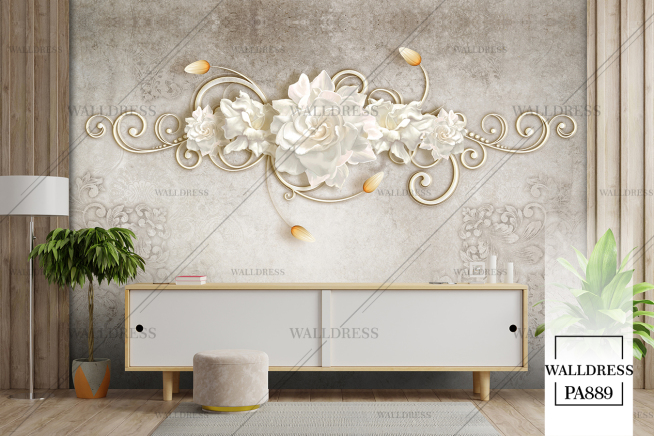 طرح گل درشت