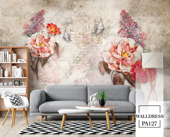 طرح گل درشت