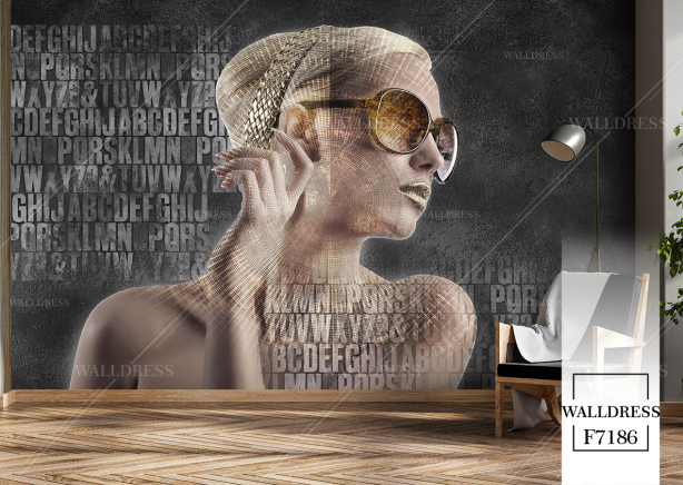 پوستر دیواری تصویر سازی چهره