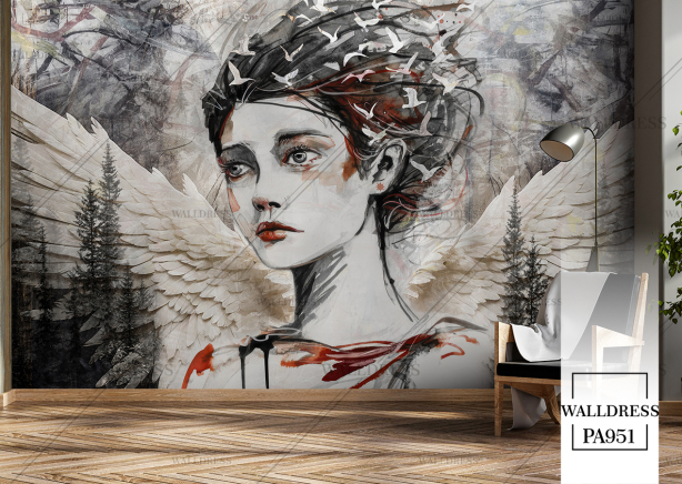 پوستر دیواری تصویر سازی چهره