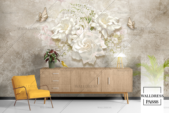 طرح گل درشت