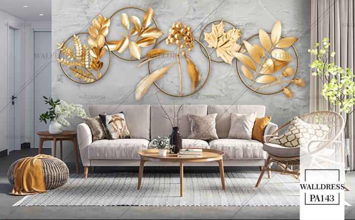 پوستر دیواری گل سه بعدی جلوه ای برجسته