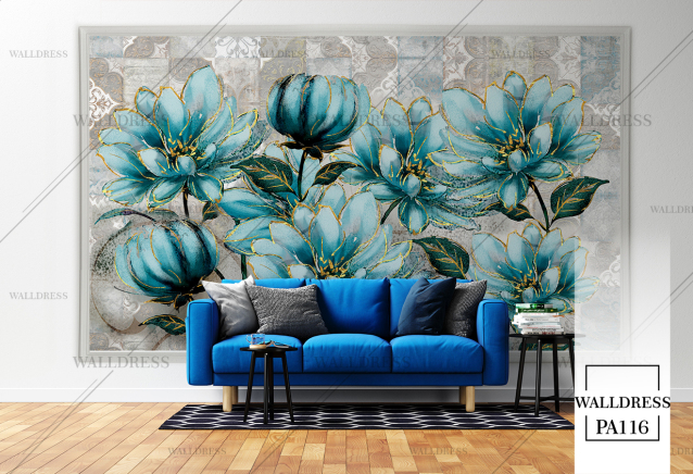 طرح گل درشت