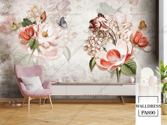 طرح گل درشت