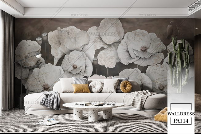 طرح گل درشت