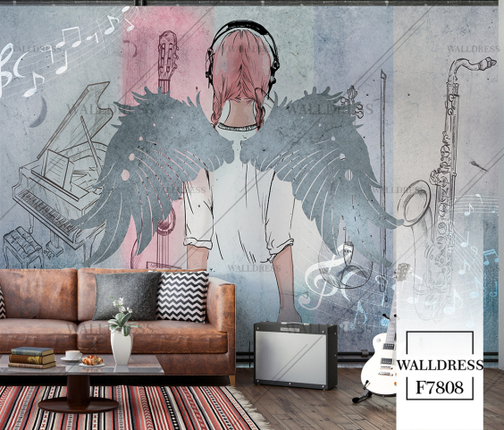 پوستر دیواری موزیک