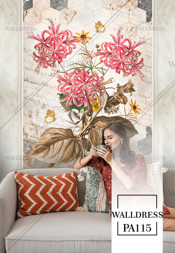 طرح گل درشت