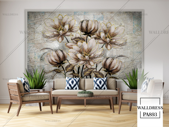 طرح گل درشت