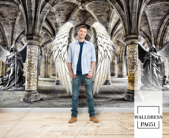 طرح‌های پوستر دیواری پر و بال فرشته؛ جلوه‌ای لطیف و هنری