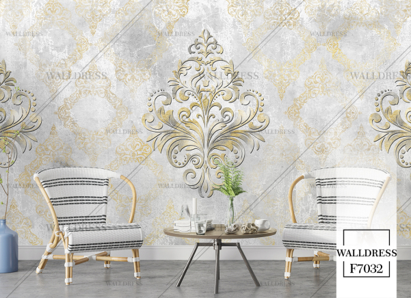 پوستر دیواری طرح داماسک