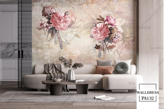 طرح گل درشت