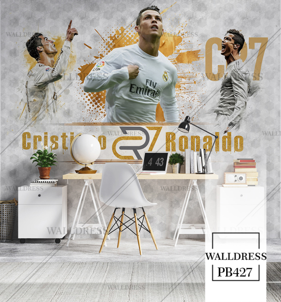 پوستر دیواری فوتبالی طرح cr7