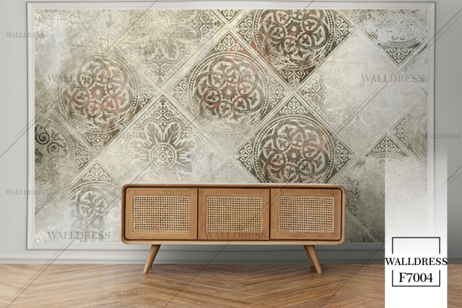 پوستر دیواری طرح داماسک