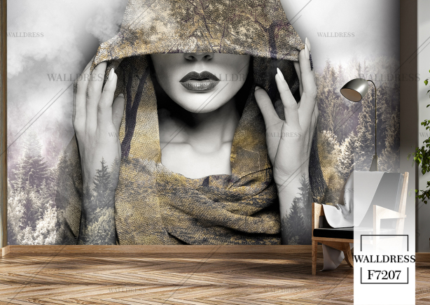 پوستر دیواری تصویر سازی چهره