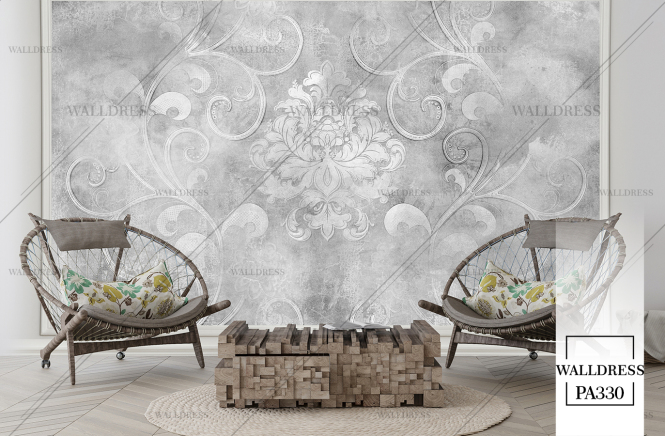 پوستر دیواری طرح داماسک