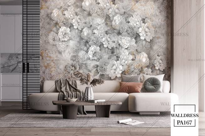 طرح گل درشت