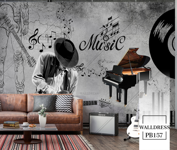پوستر دیواری موزیک