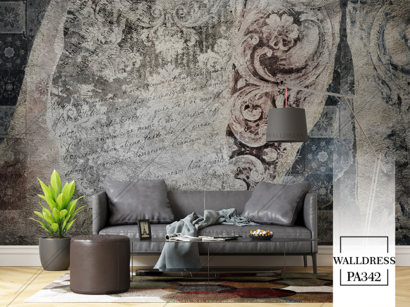 پوستر دیواری طرح داماسک