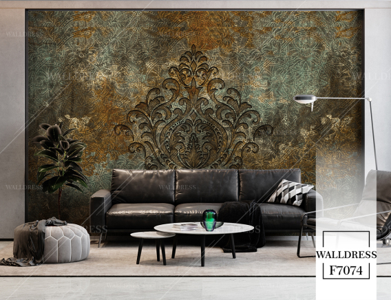 پوستر دیواری طرح داماسک