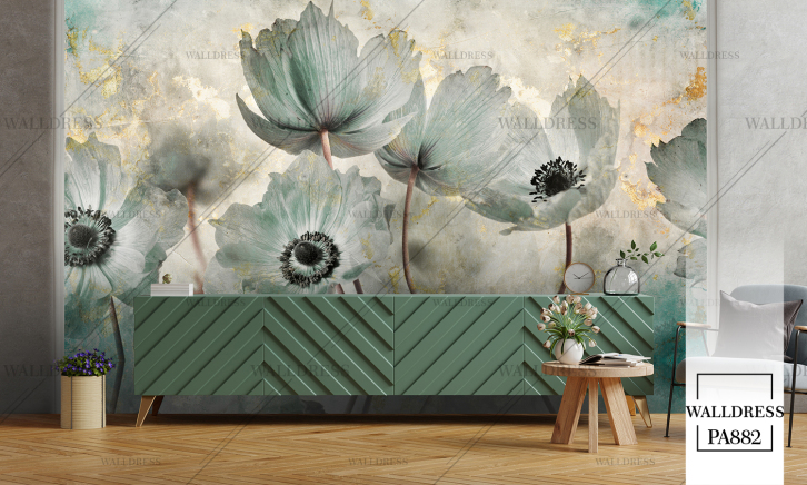 طرح گل درشت