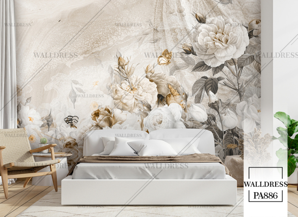 طرح گل درشت