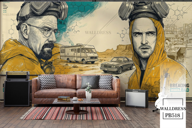 پوستر دیواری طرح سینمایی سریال بریکینگ بد