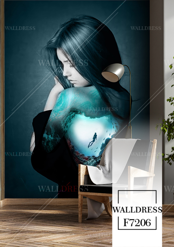 پوستر دیواری تصویر سازی چهره