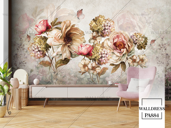 طرح گل درشت