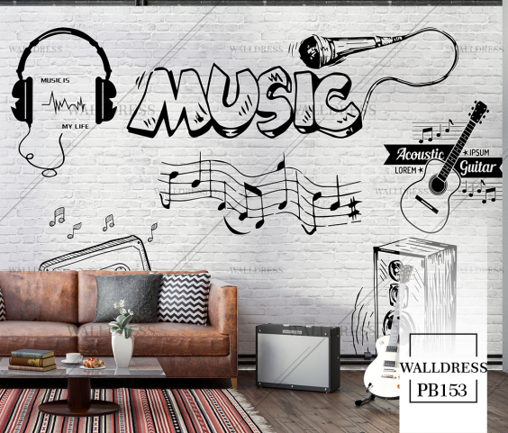 پوستر دیواری موزیک