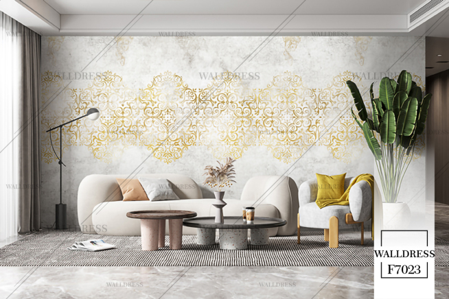 پوستر دیواری طرح داماسک