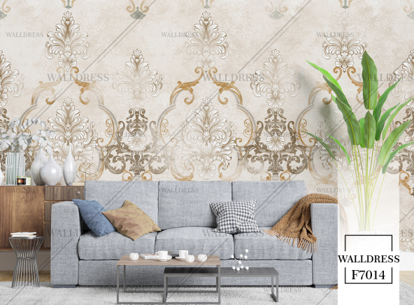 پوستر دیواری طرح داماسک
