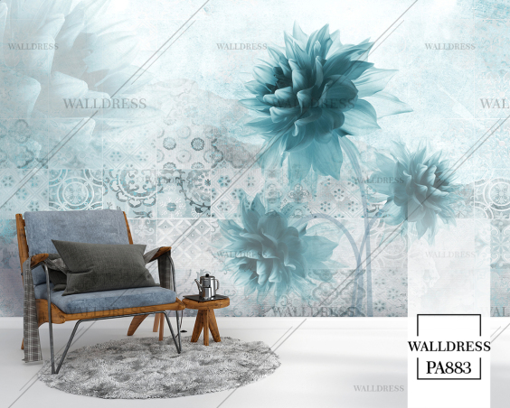 طرح گل درشت