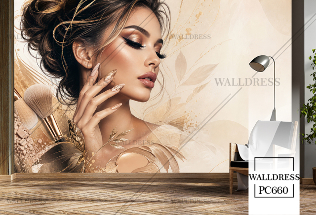 پوستر دیوئاری زن برای آرایشگاه