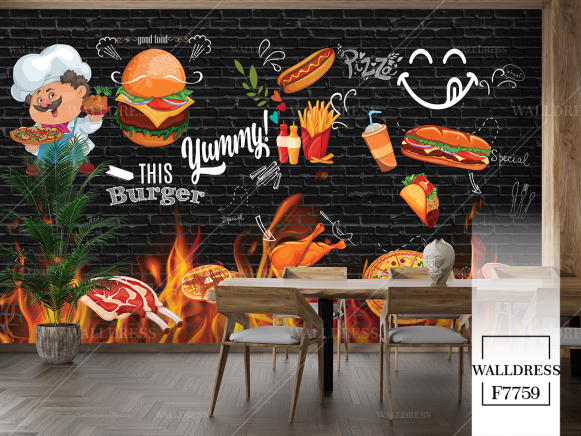 پوستر فست فود