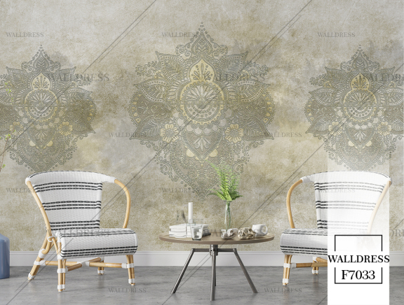 پوستر دیواری طرح داماسک