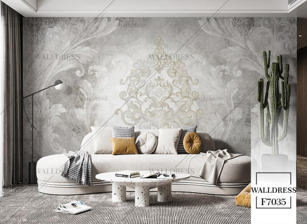 پوستر دیواری طرح داماسک