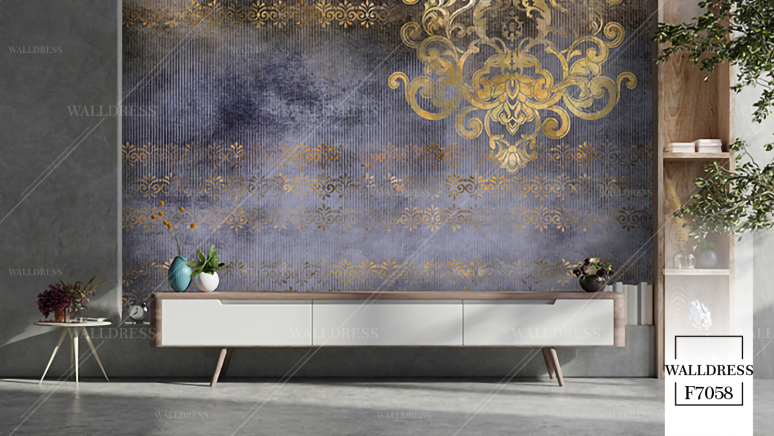 پوستر دیواری طرح داماسک