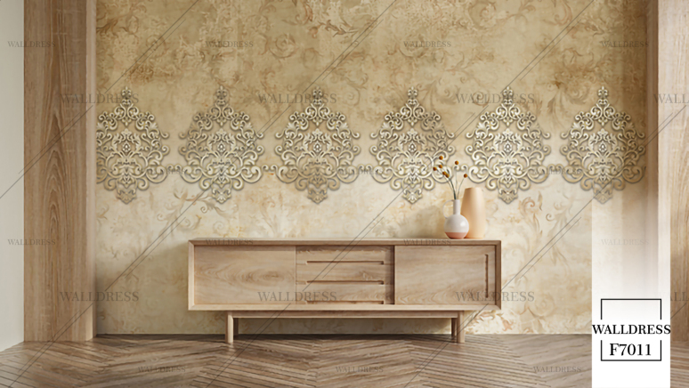 پوستر دیواری طرح داماسک