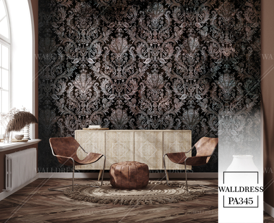 پوستر دیواری طرح داماسک