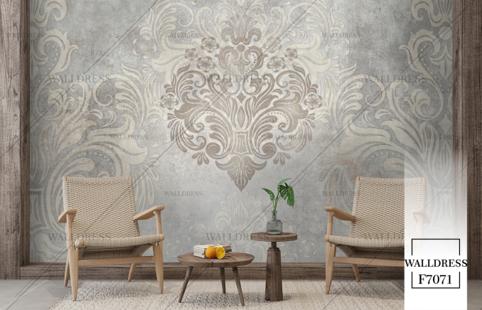 پوستر دیواری طرح داماسک