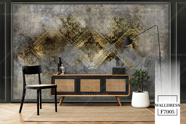 پوستر دیواری طرح داماسک